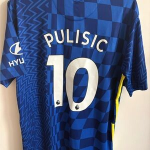 Nike Blue Checkered Soccer Jersey